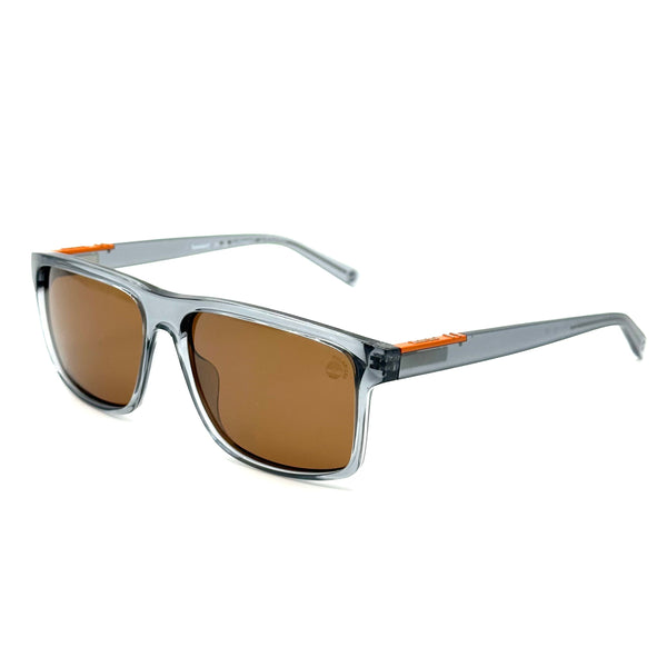 Gafa Solar Hombre Timberland TB00006 20H P Gris-Marrón